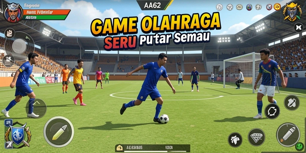 Gameplay seru dalam AA62, nikmati beragam olahraga.