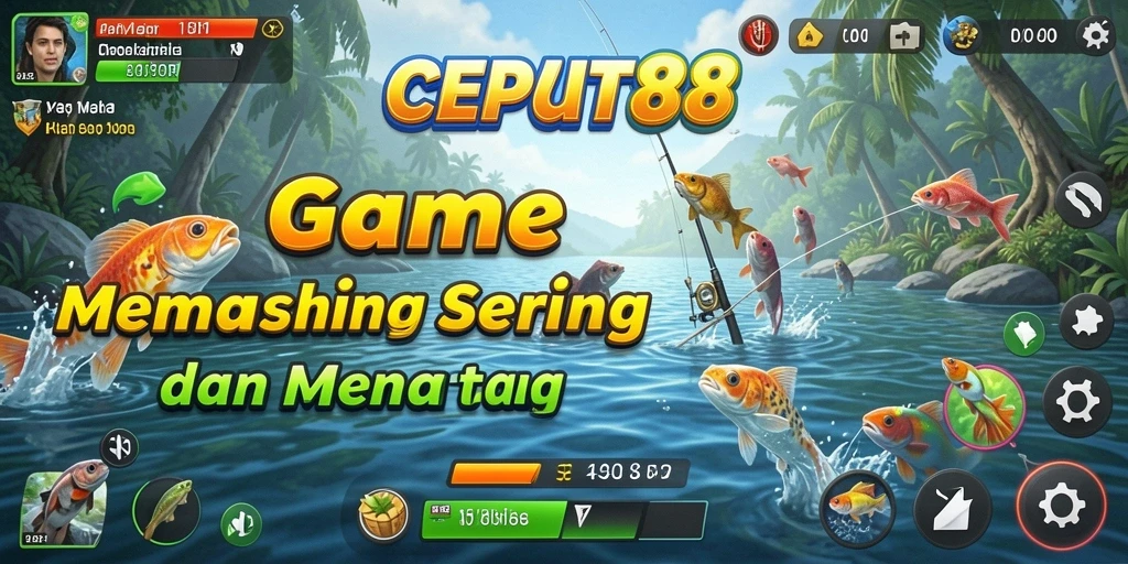 Tampilan gameplay seru di <strong>CEPAT88</strong> saat menangkap ikan.