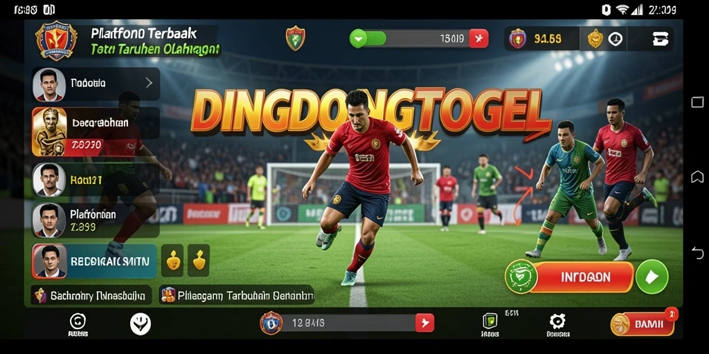 Tampilan menarik aplikasi DINGDONGTOGEL saat pengguna memasang taruhan.