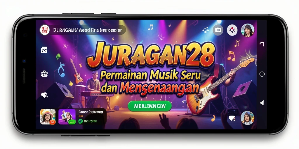 Tampilan menarik gameplay JURAGAN28 dengan alunan musik yang menggembirakan.