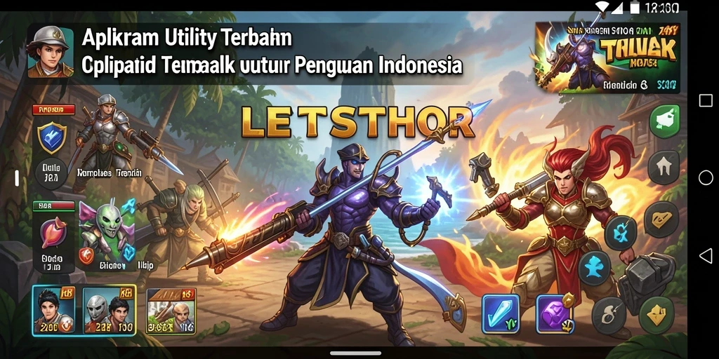 Tampilan aplikasi LETSTHOR yang intuitif dan berfungsi dengan baik.