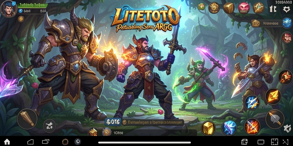 Gambaran menakjubkan dari gameplay seru LITETOTO di ARPG.