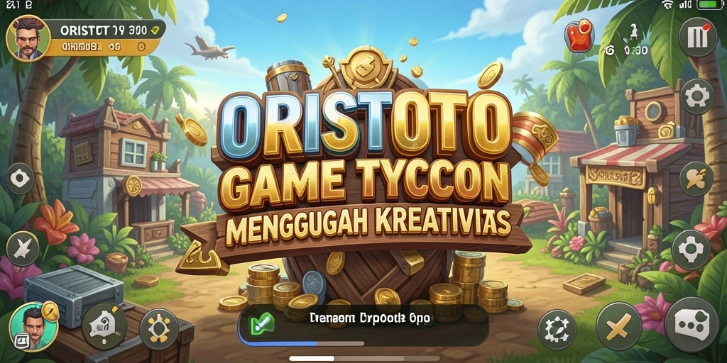 Tangkapan layar ORISTOTO menampilkan antarmuka gameplay Tycoon yang menawan.